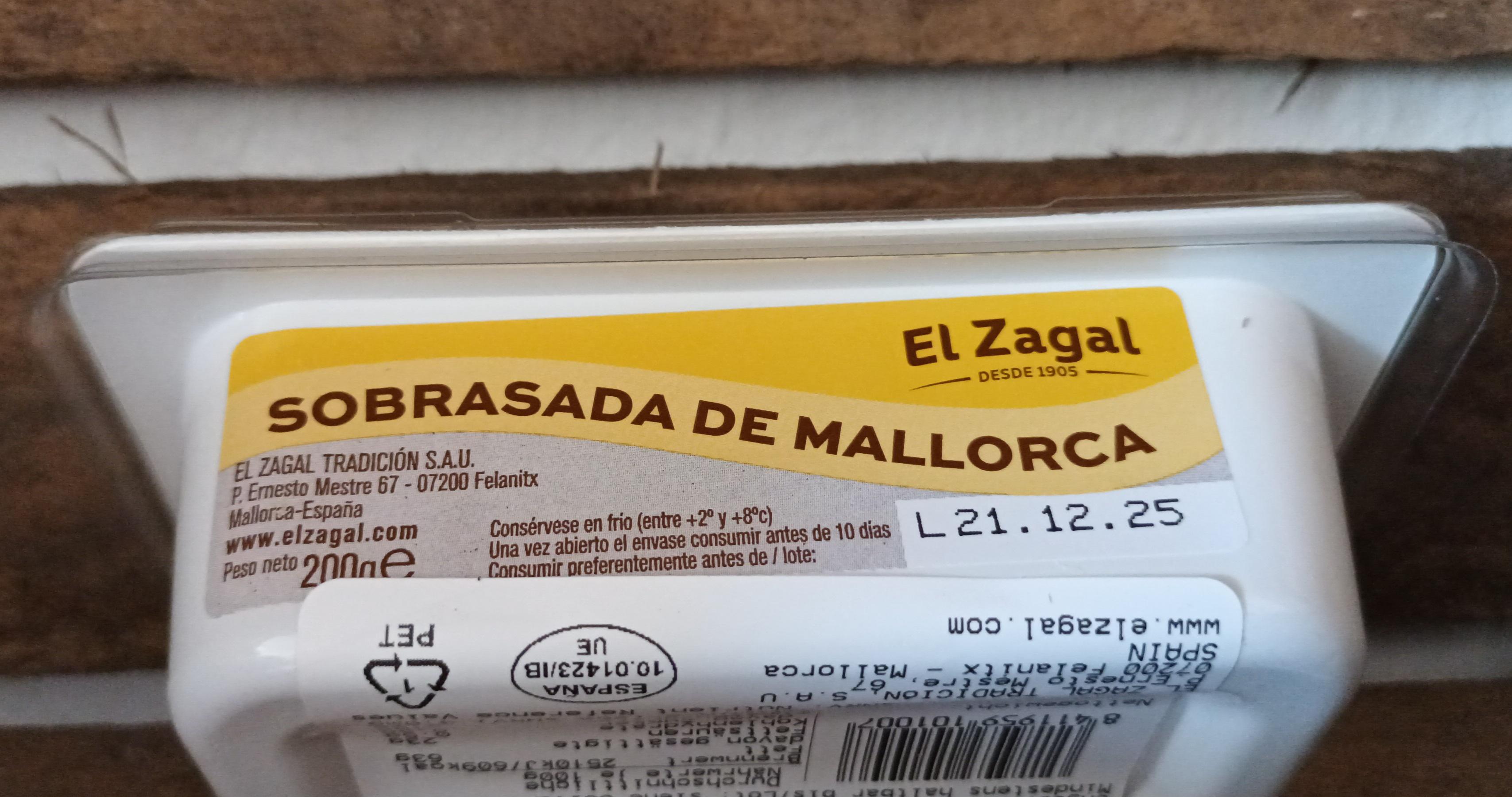 Sobrasada de Mallorca traditionelle Paprika Mettwurst von Mallorca 200 Gramm spanische Spezialität 