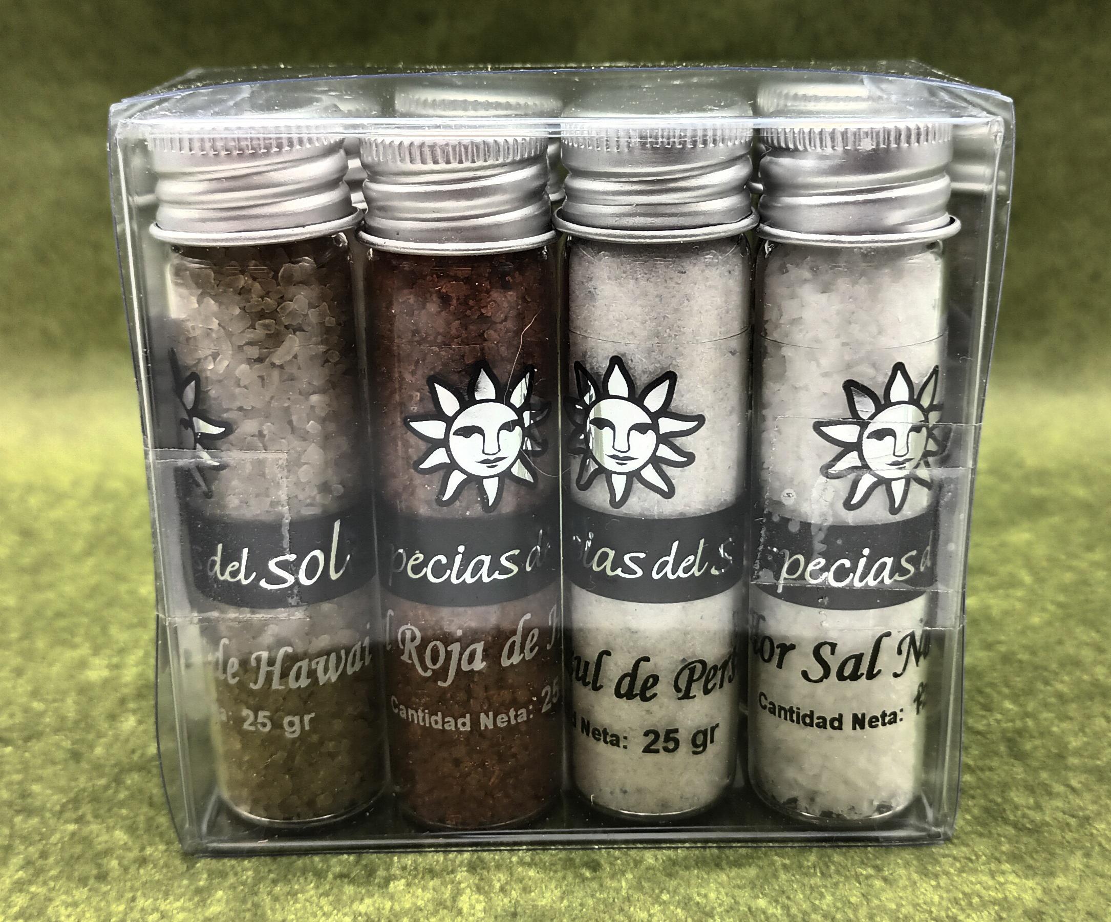 Salz,  8 Salze aus der Welt sortiert - Sales del Mundo