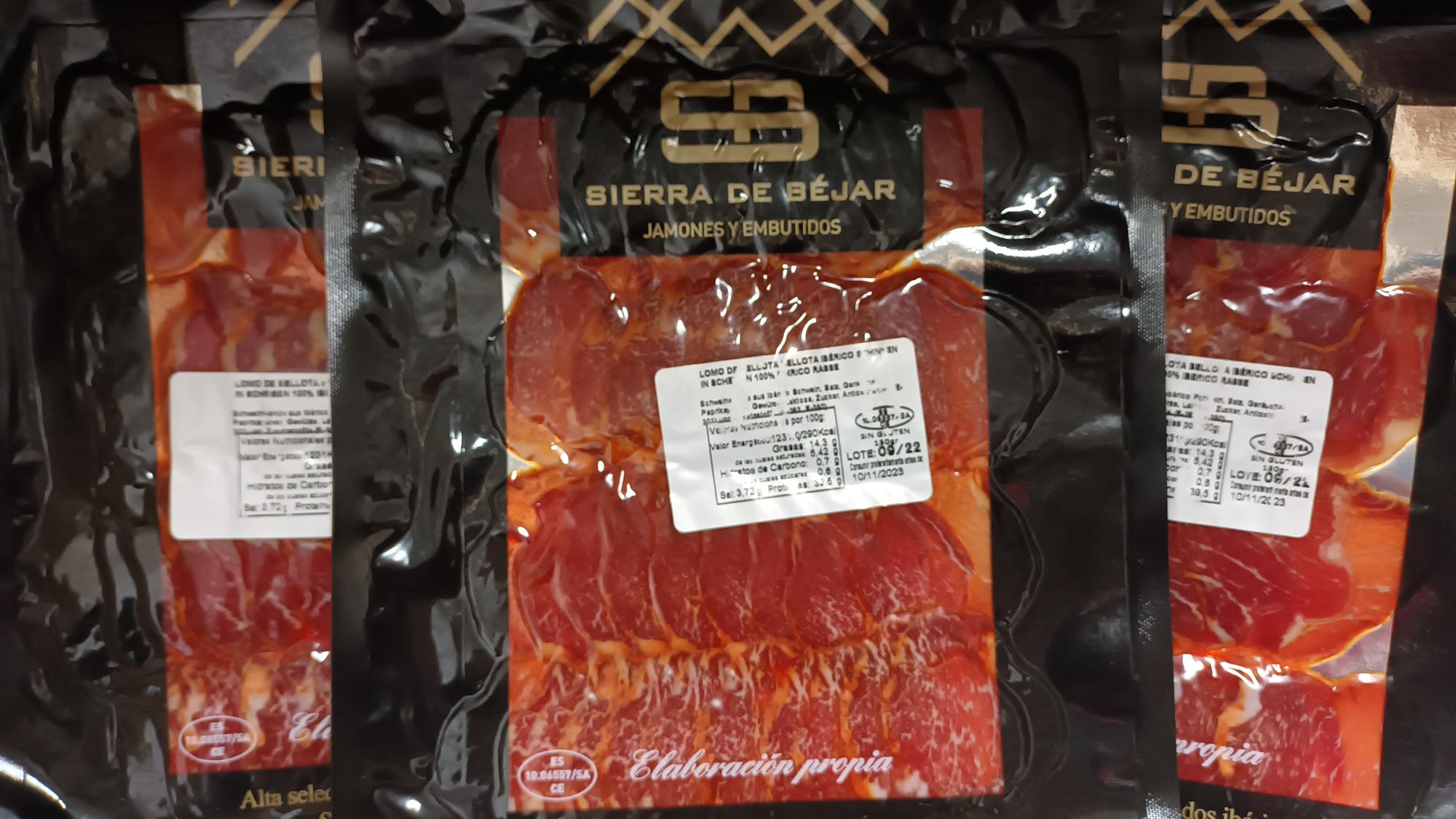Iberico Lomo Lende Delikatesse 100 % vom Iberico Schwein, Lomo de Bellotta aus Spanien besondere Spezialität höchste Qualität 150 Gramm