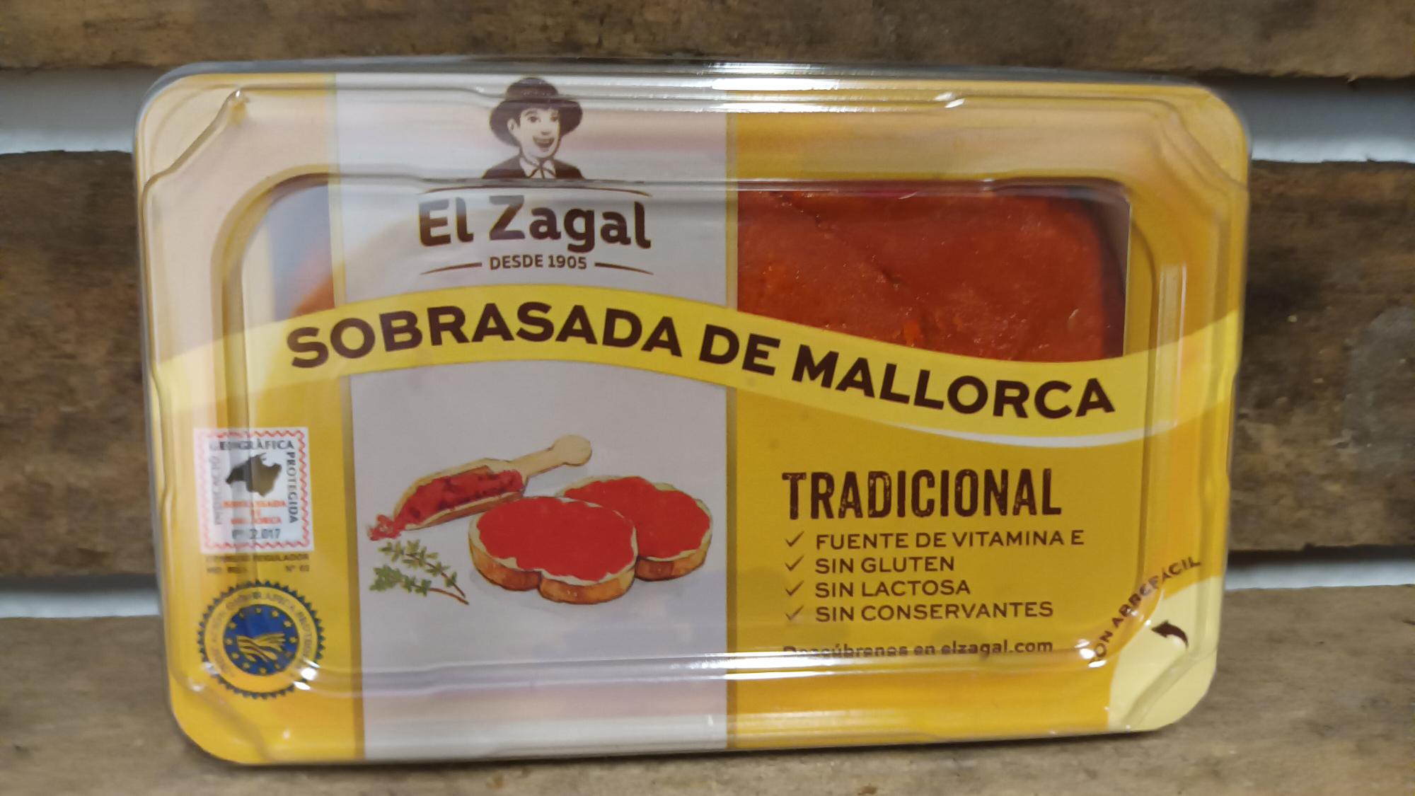 Sobrasada de Mallorca traditionelle Paprika Mettwurst von Mallorca 200 Gramm spanische Spezialität ( 2 Gratis Proben spanische Kekse)